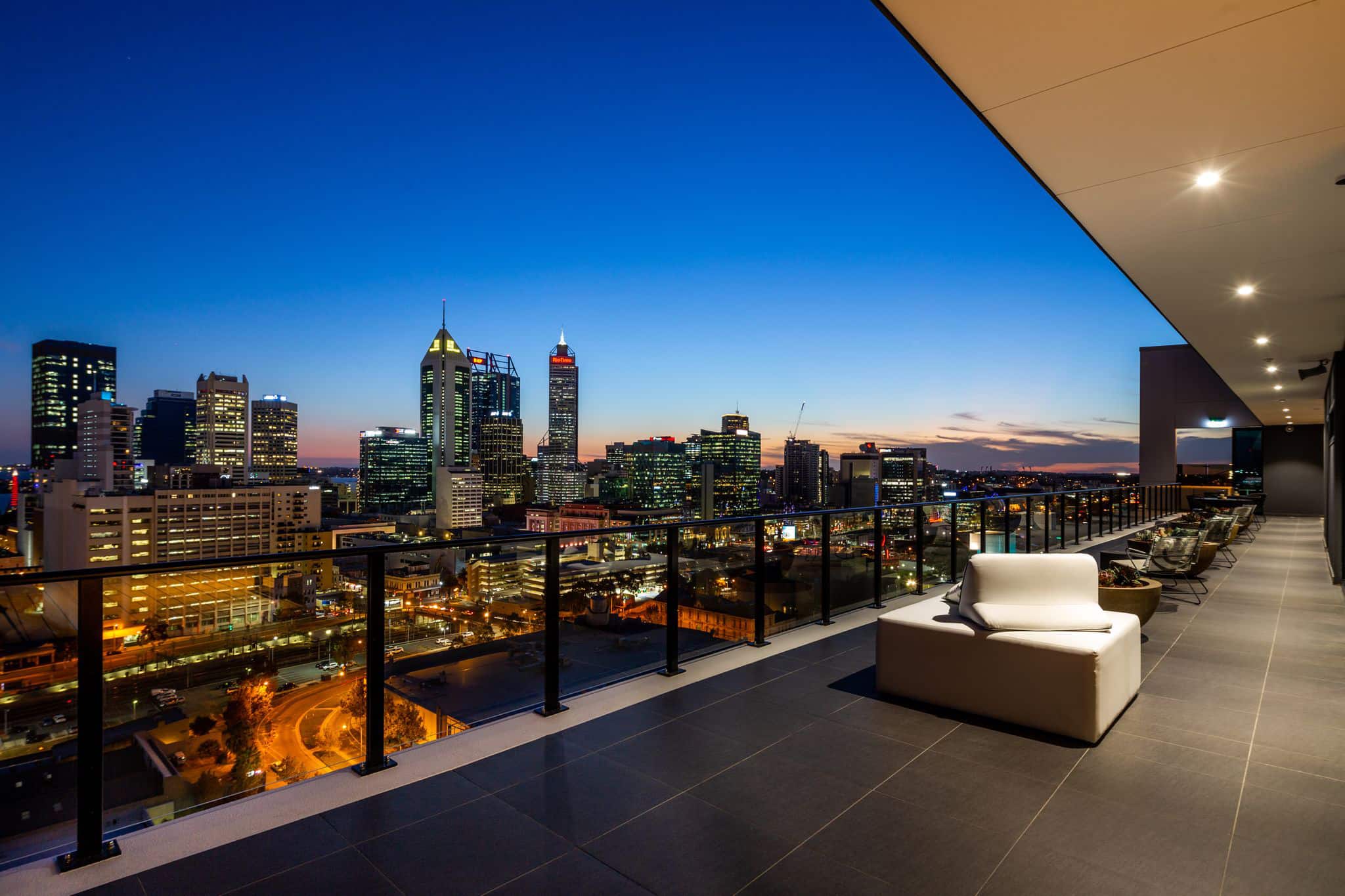 Views from Verdant Apartments over Perth