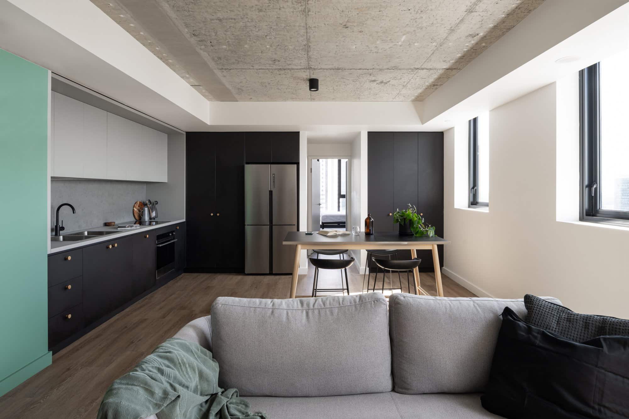 Living spaces in The Switch in Perth